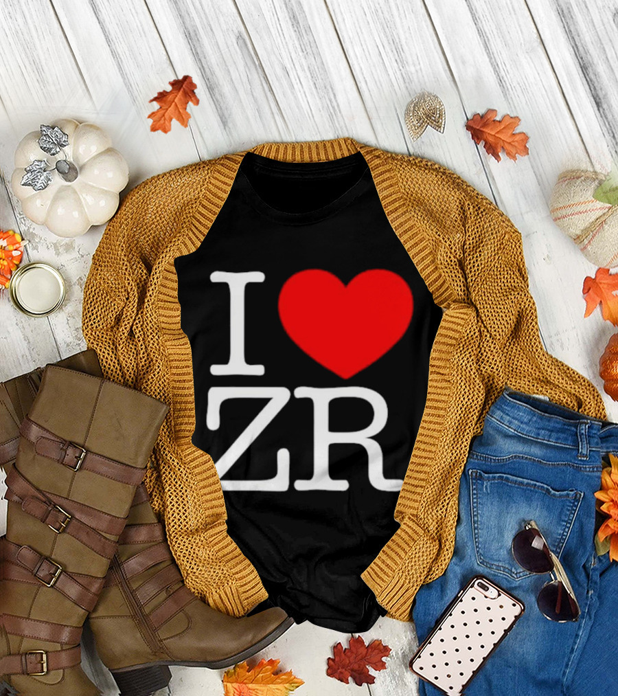 I Love ZR Red Heart T-Shirt