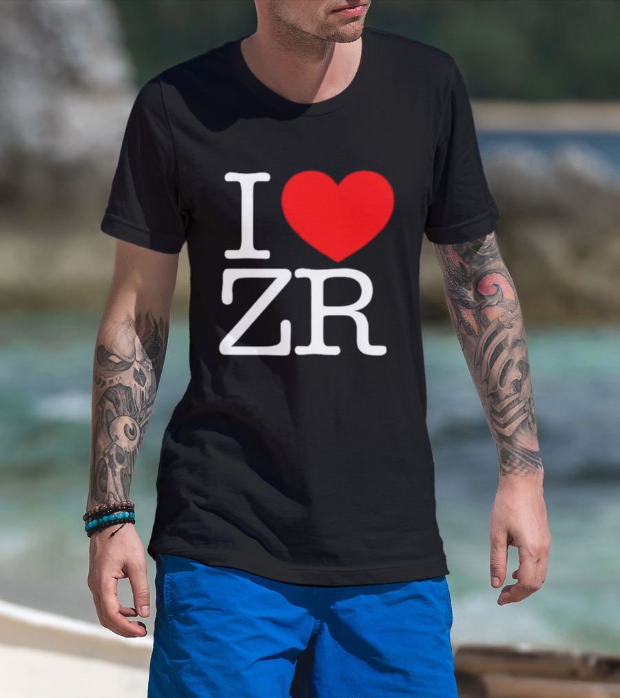 I Love ZR Red Heart T-Shirt