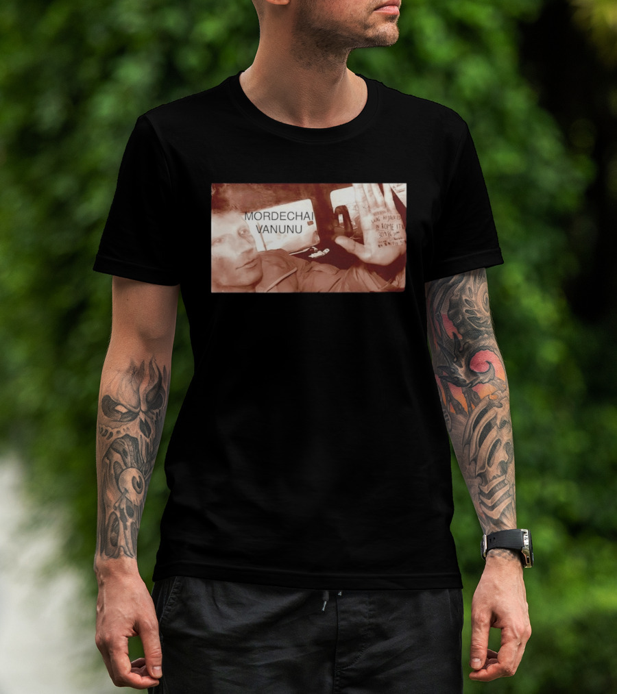 Mordechai Vanunu Kidnapped Rome 1986 Protest Message T-Shirt
