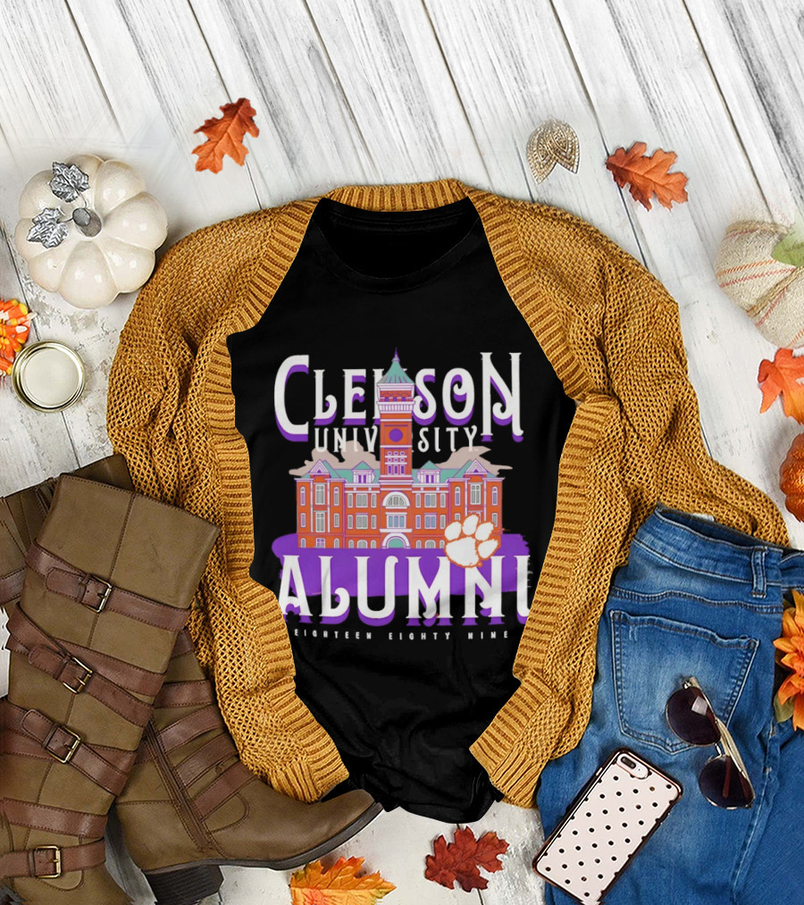 Clemson University Alumni Eighteen Eighty Nine Campus Tigers T-Shirt