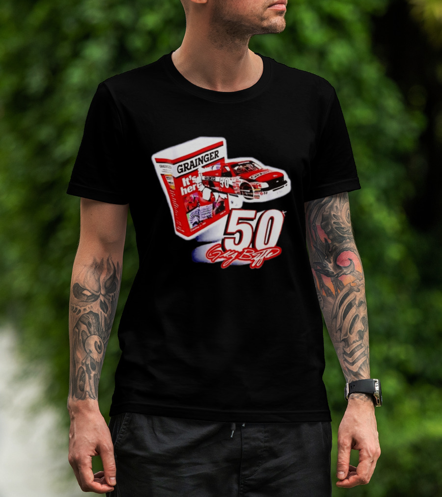 Grainger NASCAR 50 Greg Biffle Racing Car It's Here T-Shirt