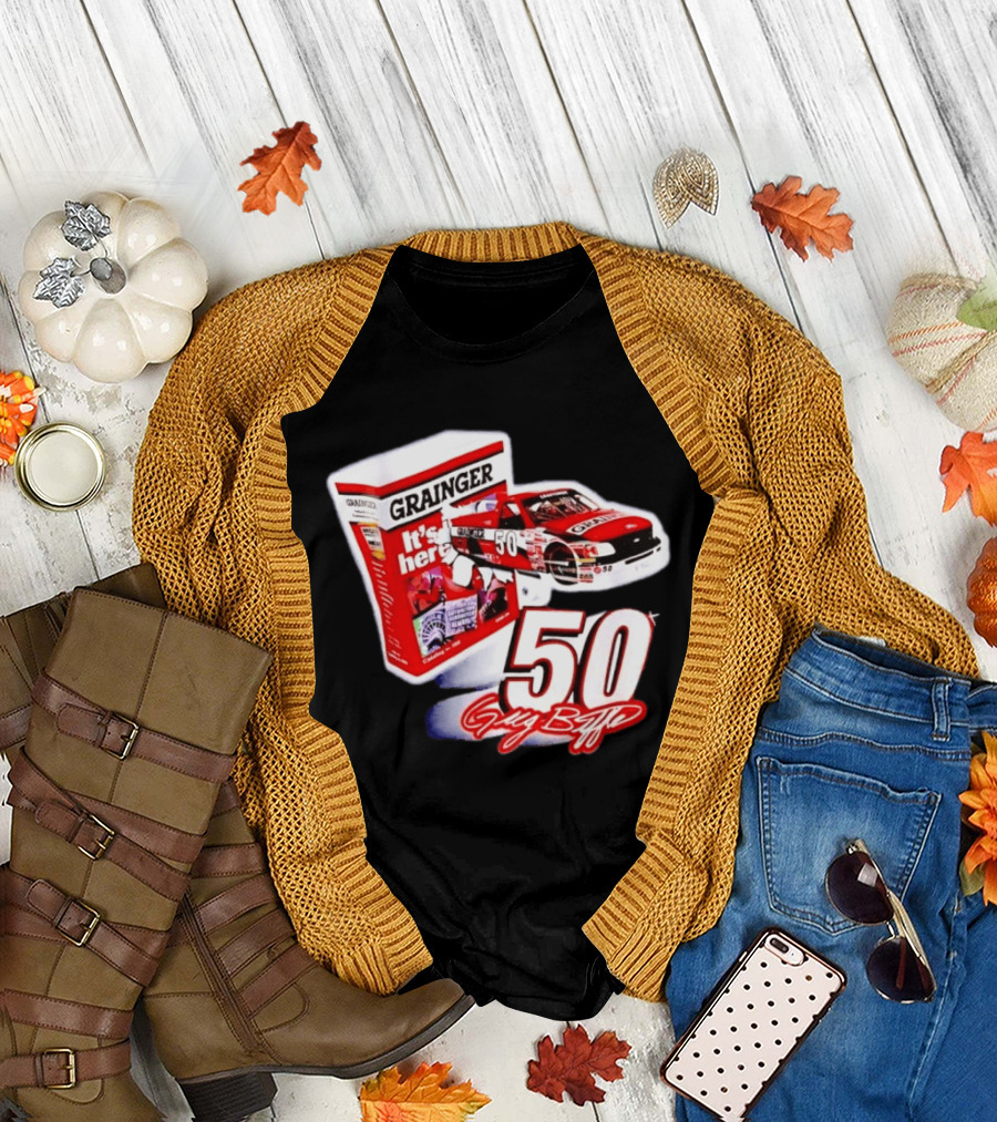 Grainger NASCAR 50 Greg Biffle Racing Car It's Here T-Shirt