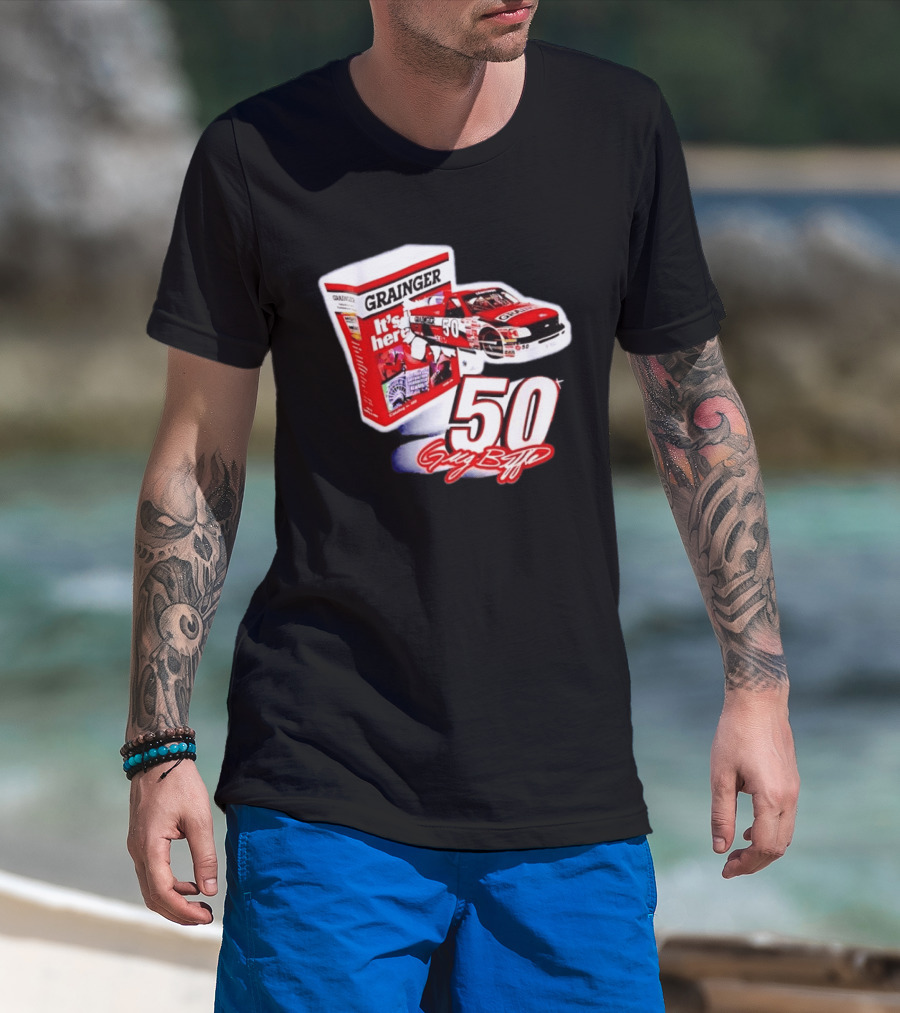 Grainger NASCAR 50 Greg Biffle Racing Car It's Here T-Shirt