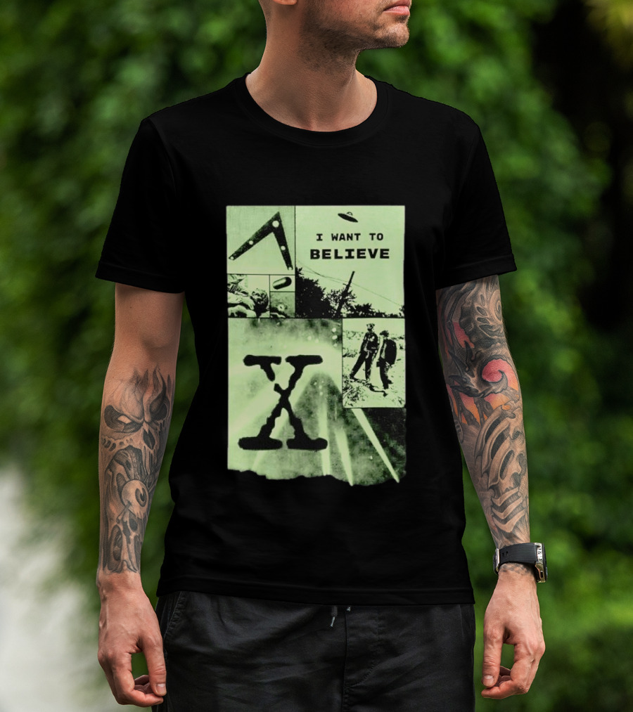 Paranormal I Want To Believe UFO X Files Aliens And Mysteries T-Shirt