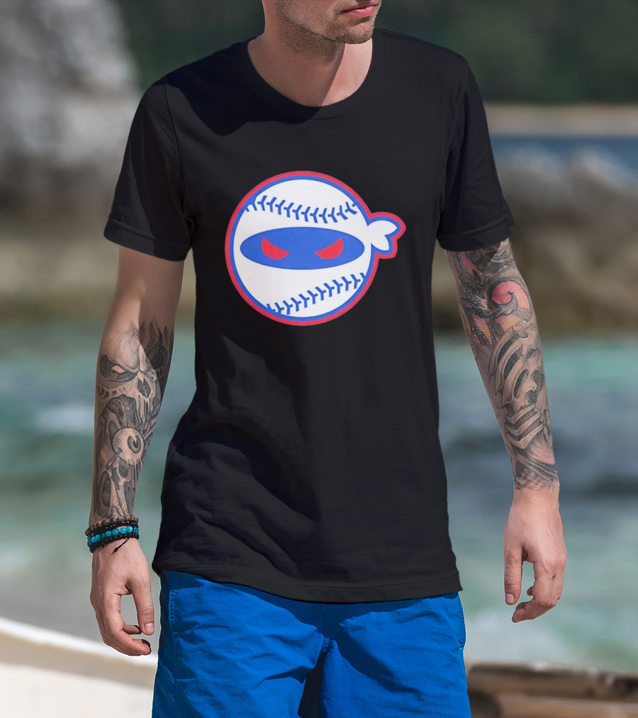Pitching Ninja Baseball Eyes Atlanta T-Shirt