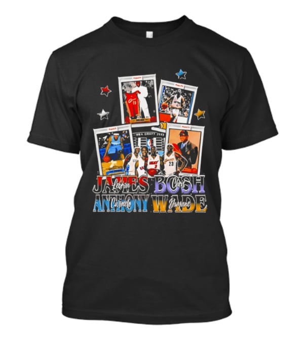 Puka Nacua With Draft 2003 James Bosh Anthony Wade Basketball Legends NBA T-Shirt