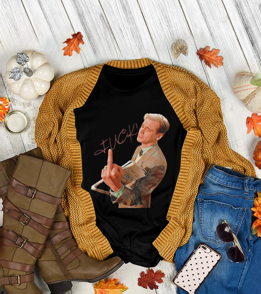 Jim Carrey Truman Show Middle Finger Meme Fuck Scene T-Shirt