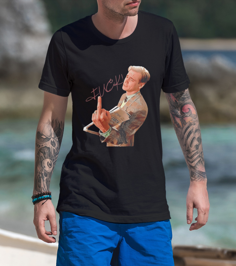 Jim Carrey Truman Show Middle Finger Meme Fuck Scene T-Shirt