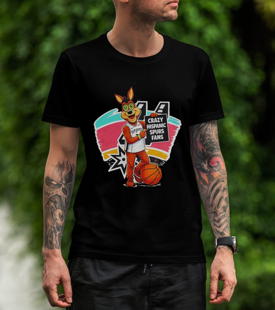Crazy Hispanic Spurs Fans San Antonio Basketball Spurs T-Shirt