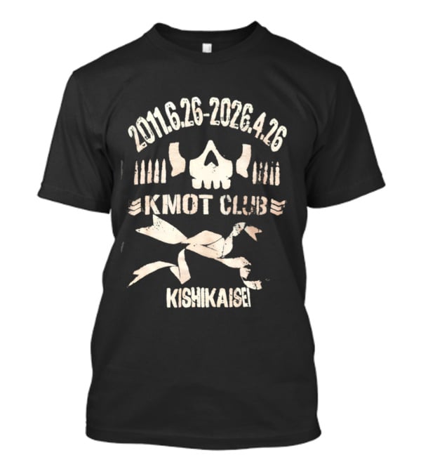 Kmot Club 2011 6 26 To 2026 4 26 Kishikaisei Skull And Ribbon T-Shirt