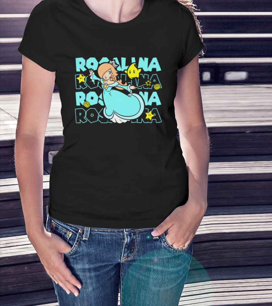 Super Mario Rosalina With Luma And Stars Est 1985 Disneyland T-Shirt
