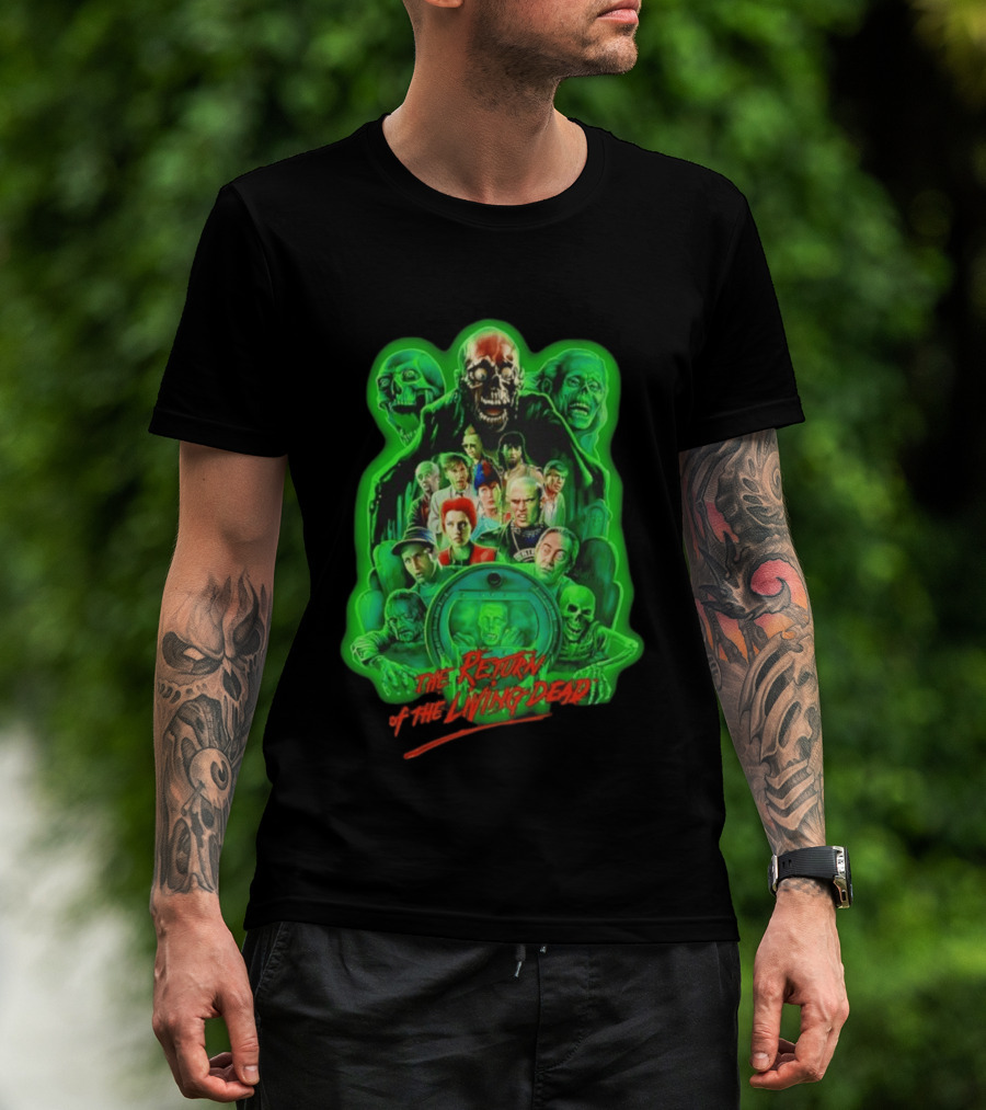 The Return Of The Living Dead 1985 Horror Zombie Movie Characters T-Shirt
