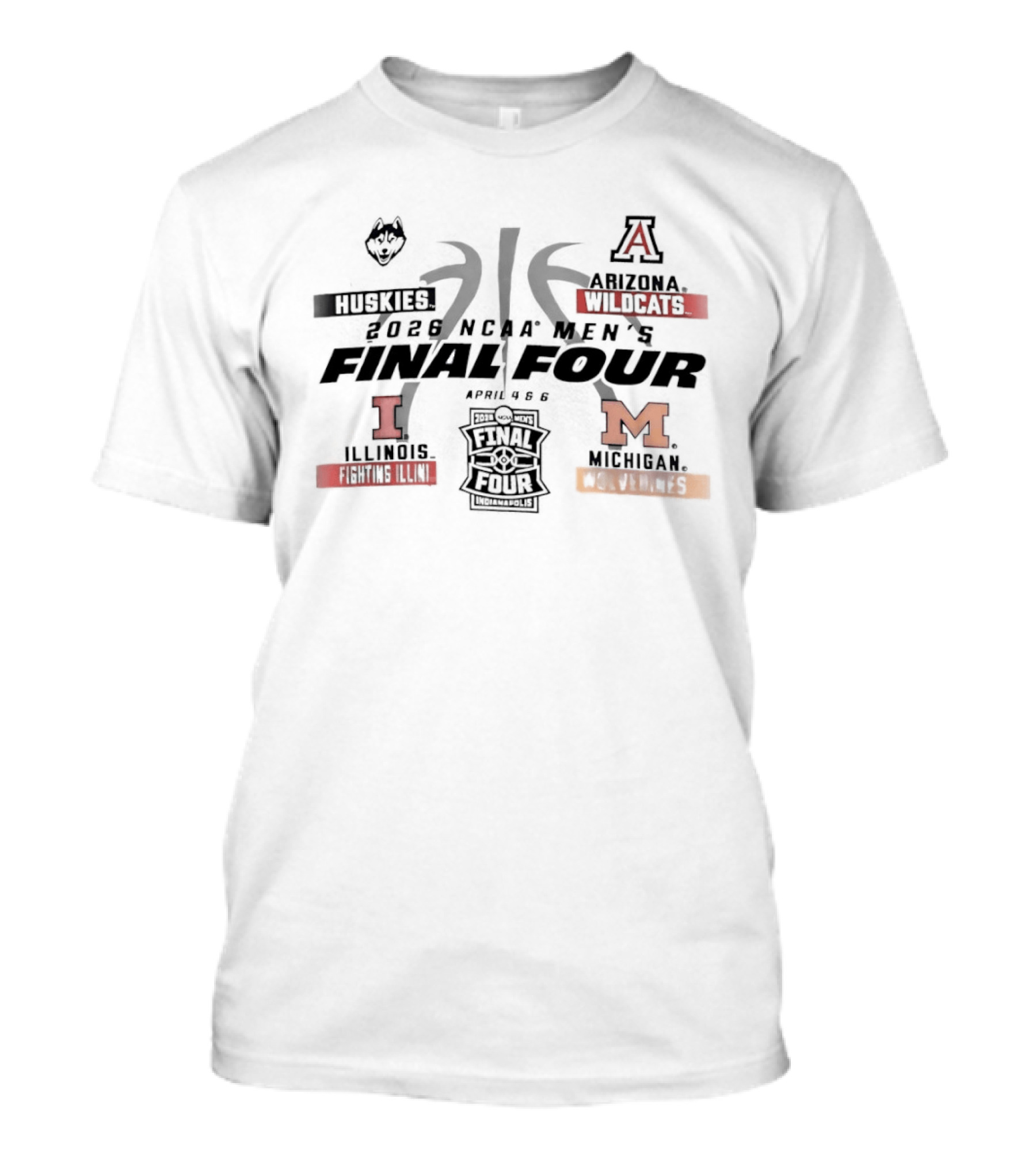 2026 NCAA Final Four March Madness Indiana Michigan College Basketball Tournament T-Shirt