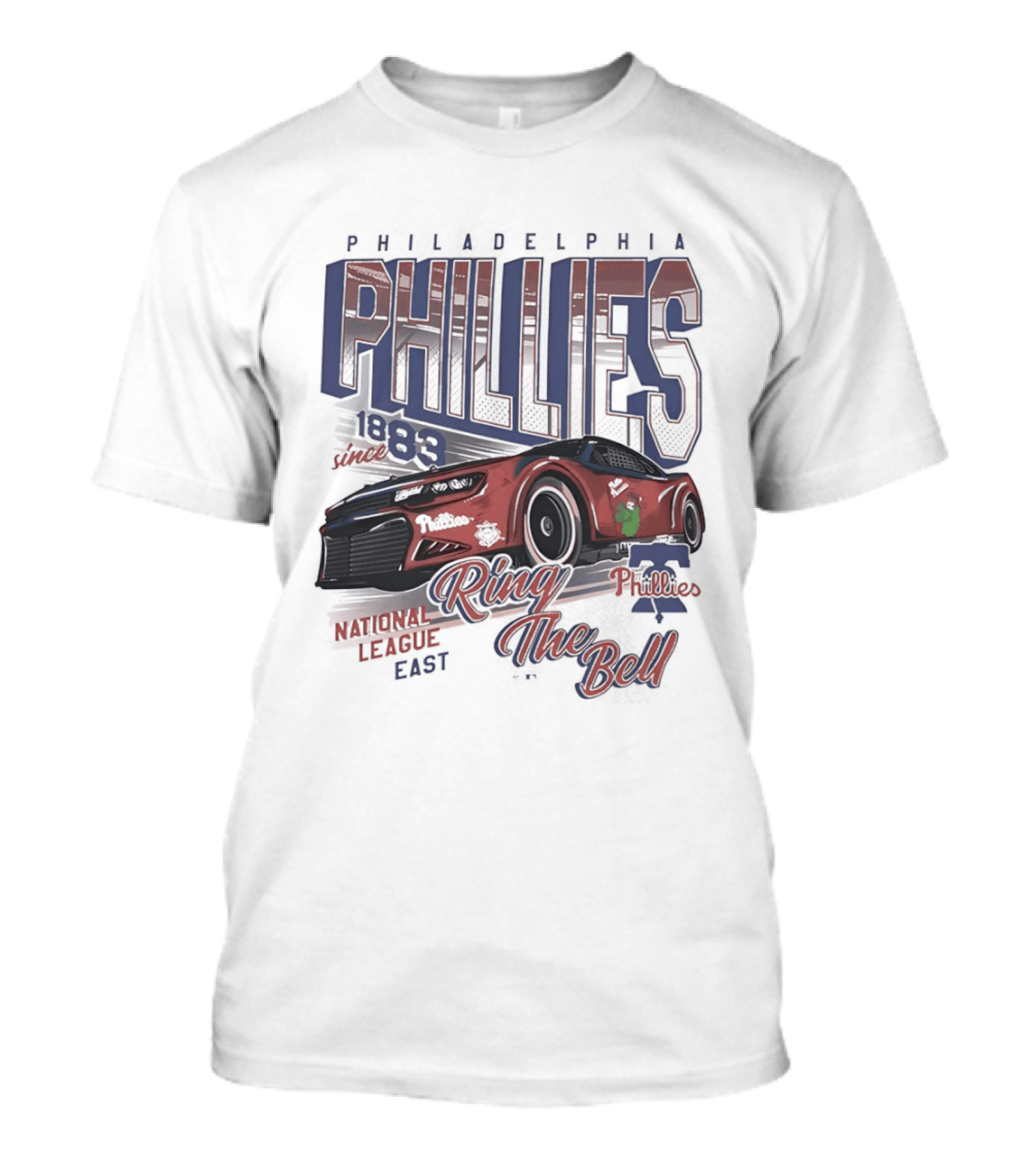 Philadelphia Phillies 1883 Racer Ring The Bell National League East T-Shirt