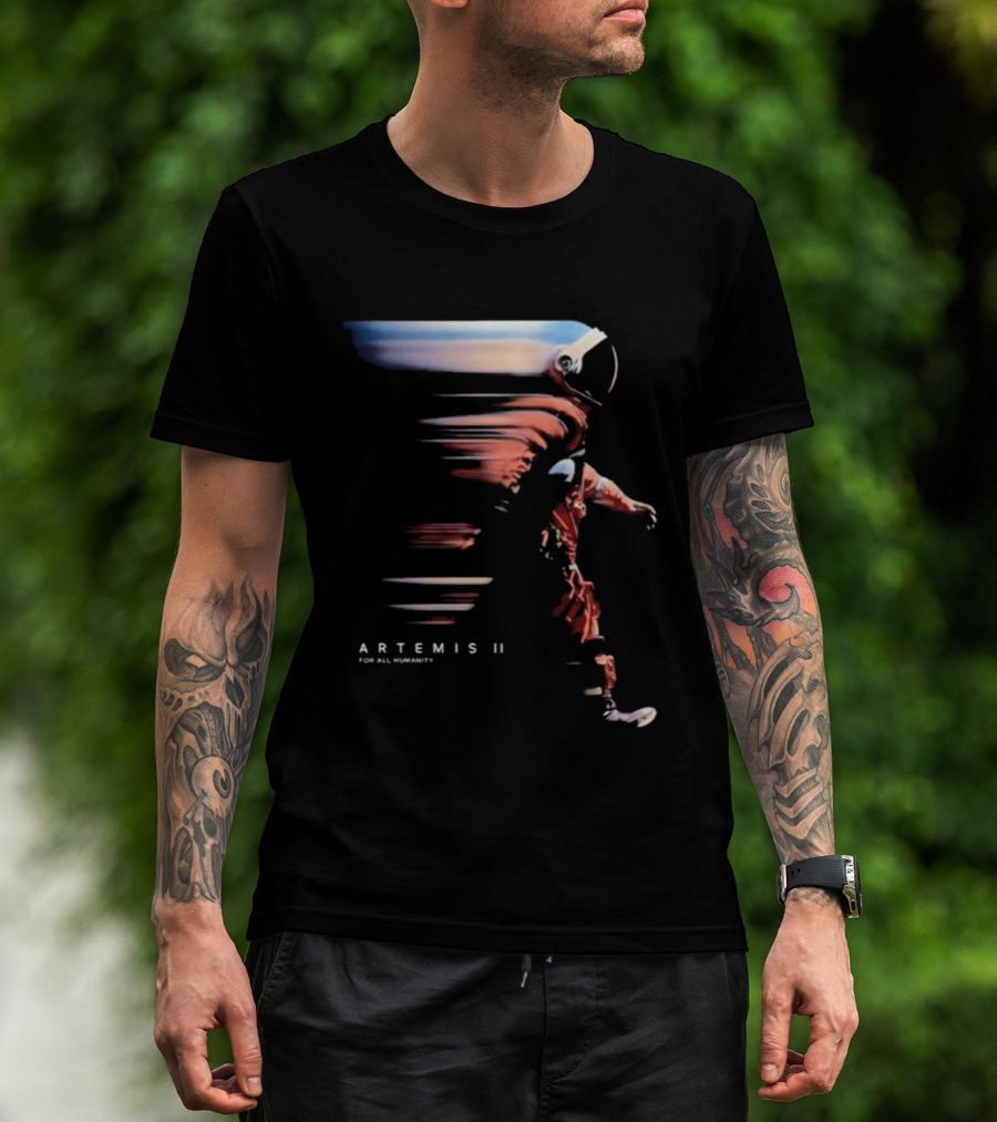 Artemis II For All Humanity 2026 Astronaut T-Shirt