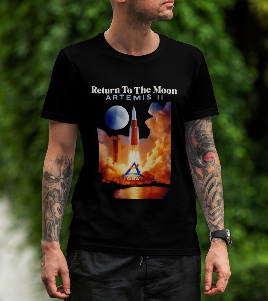 Artemis II Return To The Moon Rocket Launch NASA Mission T-Shirt