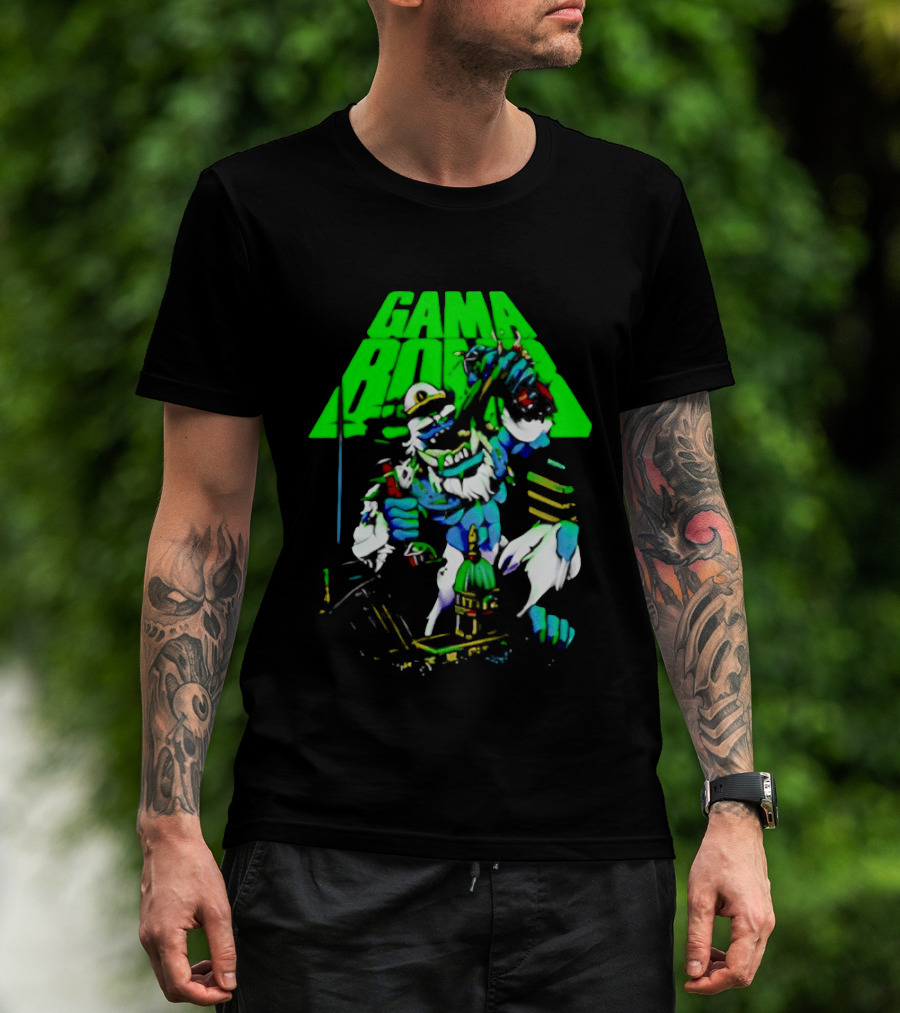 Gama Bomb Drink Up Skeleton Monster Cheers T-Shirt