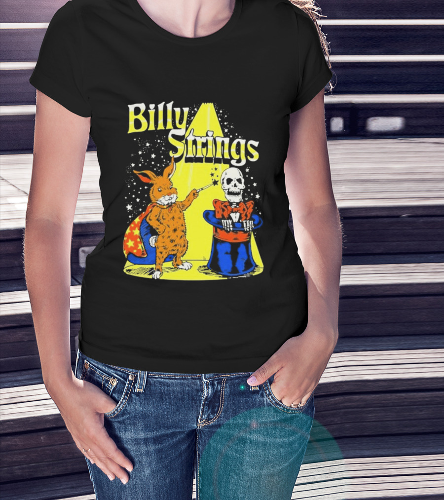 Billy Strings Rabbit Magician Skeleton Star Cape T-Shirt