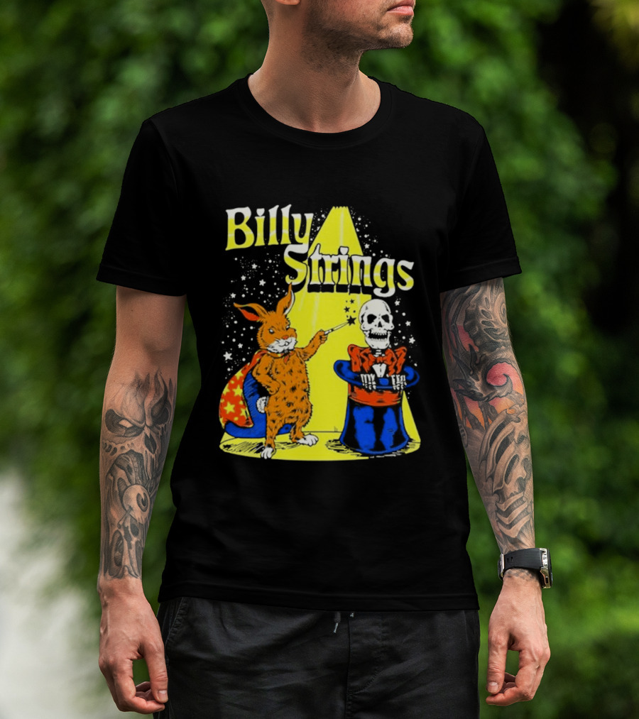 Billy Strings Rabbit Magician Skeleton Star Cape T-Shirt