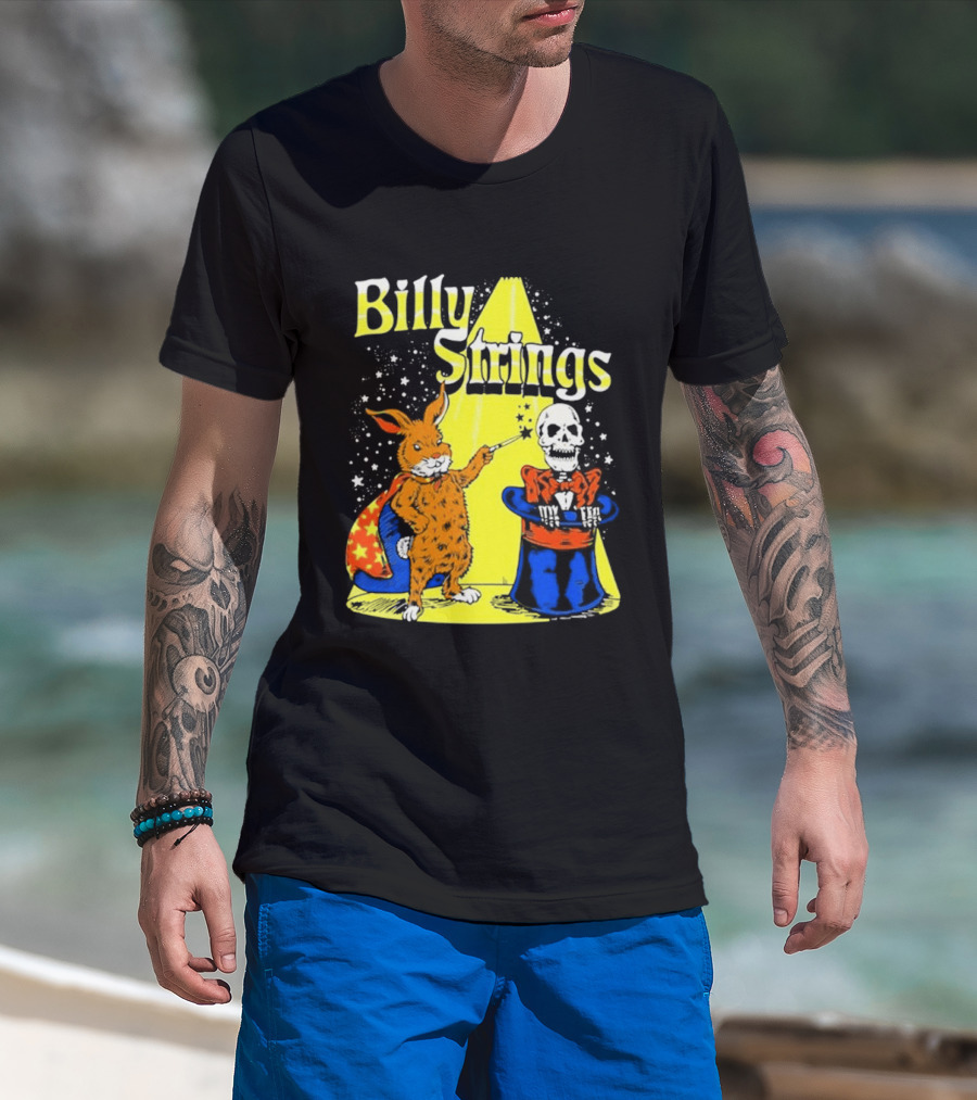 Billy Strings Rabbit Magician Skeleton Star Cape T-Shirt