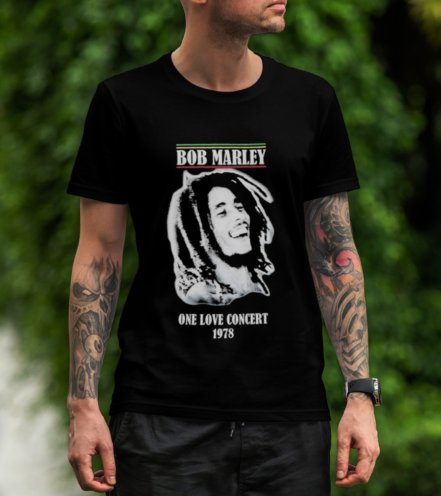 Bob Marley One Love Concert 1978 Rasta T-Shirt