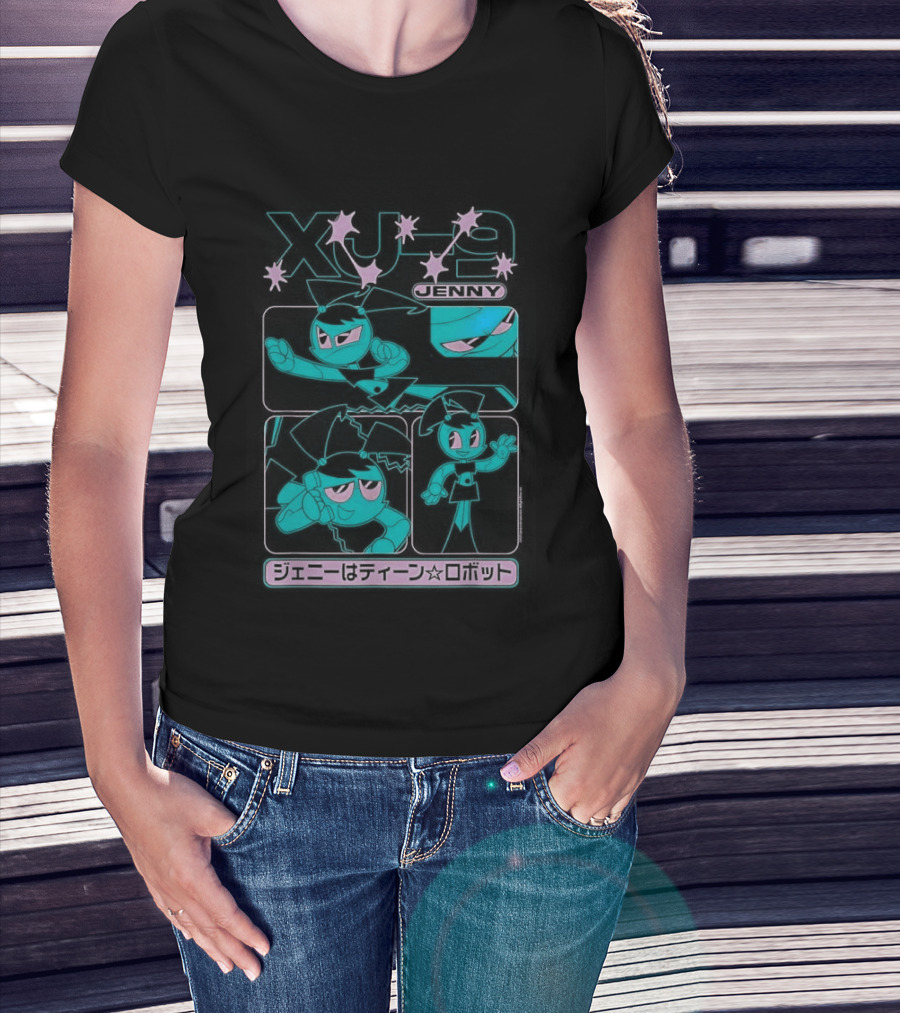 My Life As A Teenage Robot XJ 9 Kanji Retro Cartoon T-Shirt