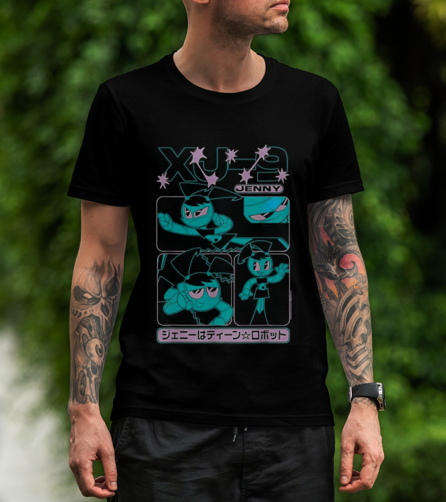 My Life As A Teenage Robot XJ 9 Kanji Retro Cartoon T-Shirt