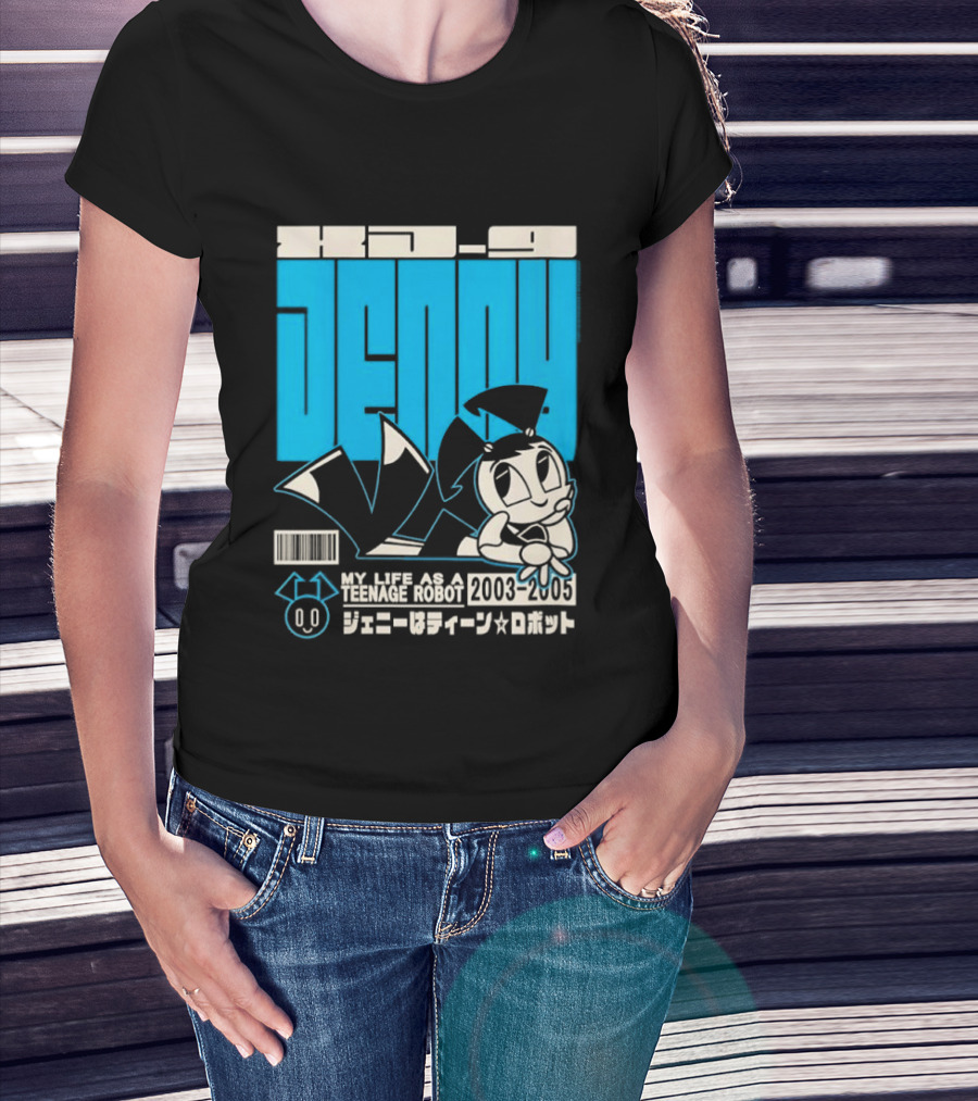 Jenny Kanji My Life As A Teenage Robot 2003 2005 Retro Manga Anime T-Shirt