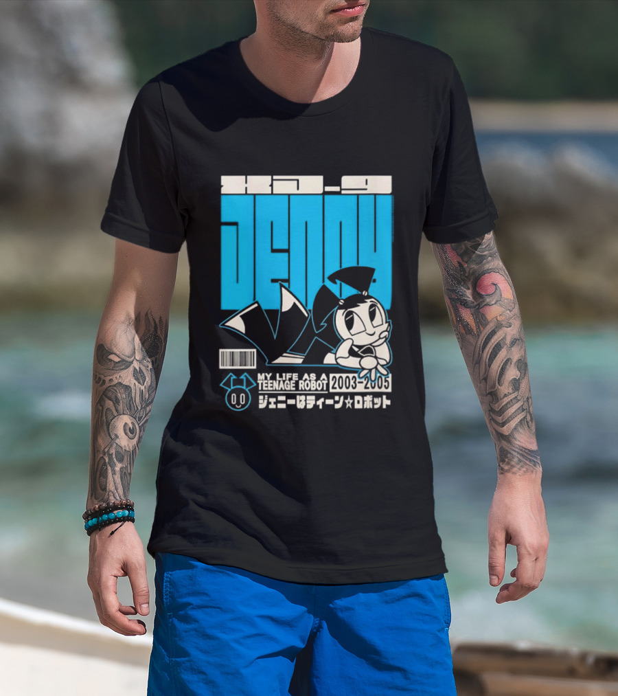 Jenny Kanji My Life As A Teenage Robot 2003 2005 Retro Manga Anime T-Shirt