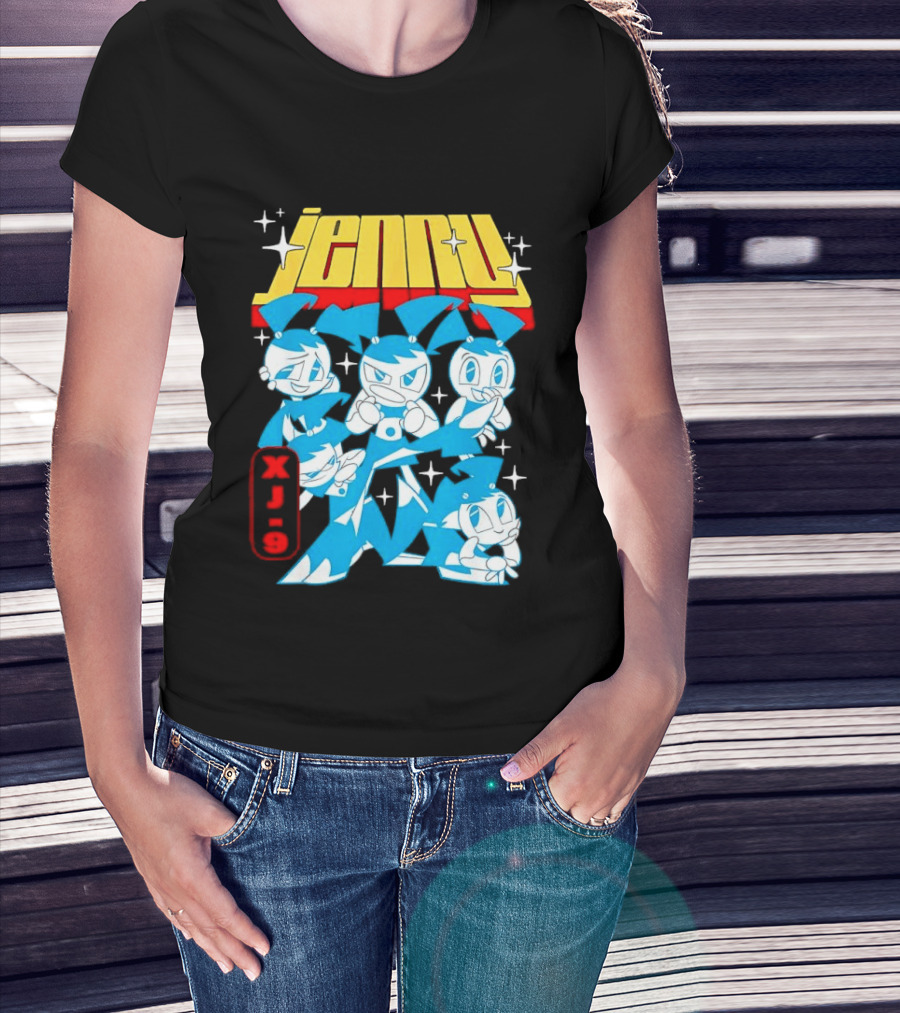 Jenny XJ 9 My Life As A Teenage Robot Blue Transformation T-Shirt