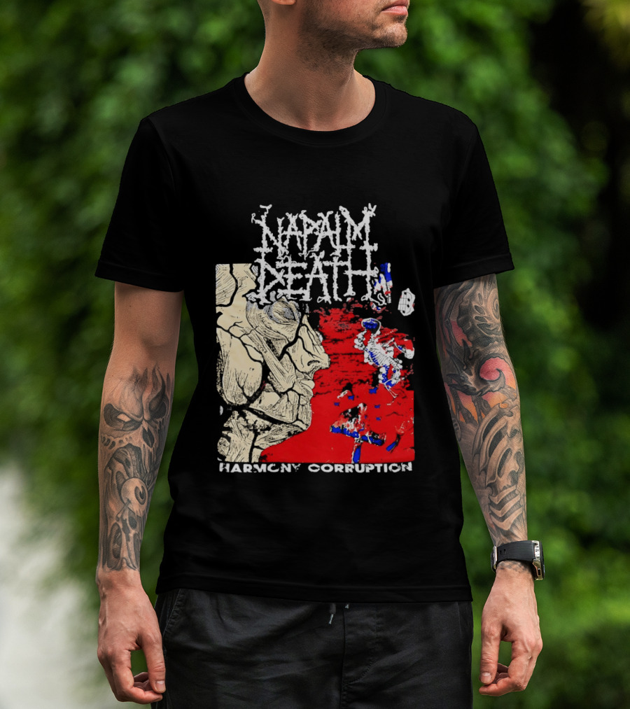 Napalm Death Harmony Corruption Abstract T-Shirt