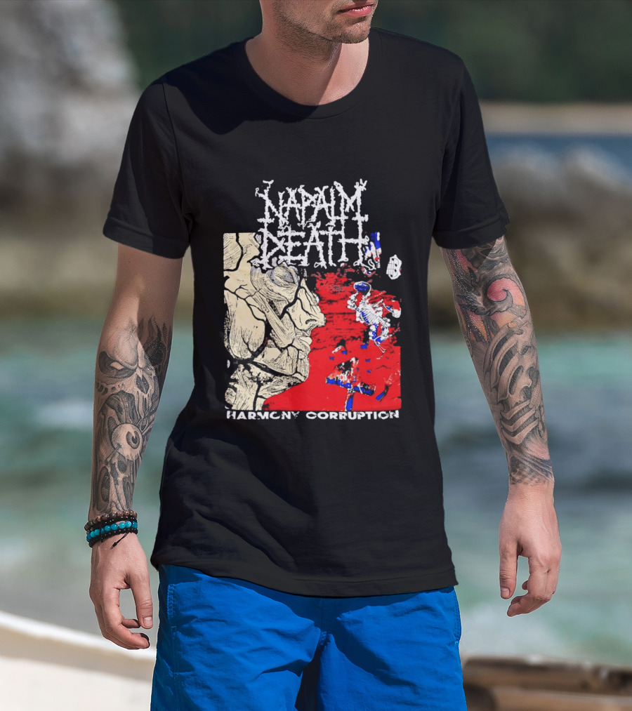 Napalm Death Harmony Corruption Abstract T-Shirt