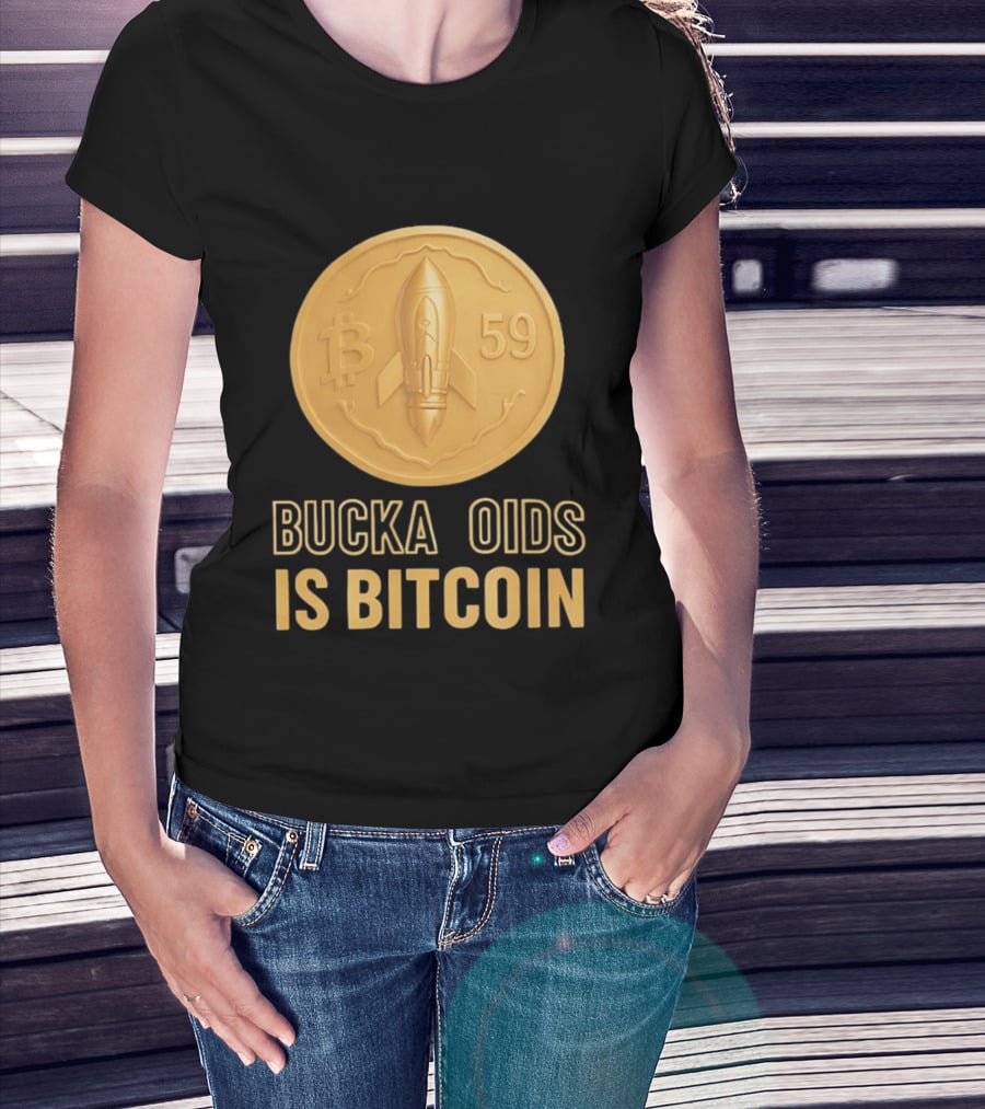 Buckazoids Bitcoin Rocket Coin B 59 T-Shirt