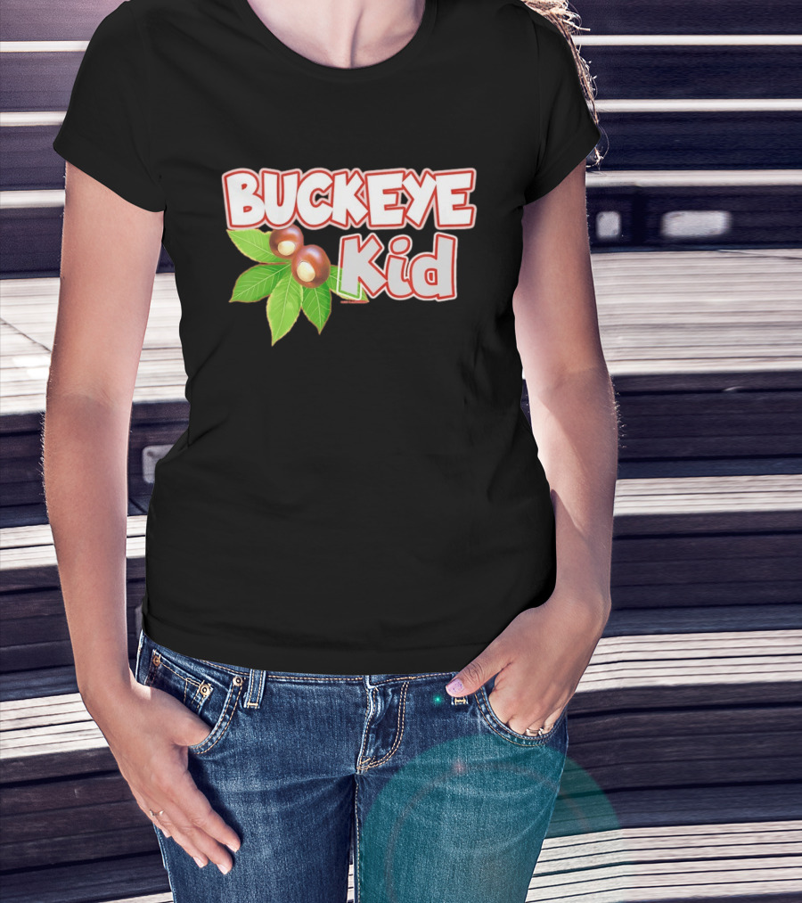 Buckeye Kid Ohio Tree Nut Leaf Home T-Shirt