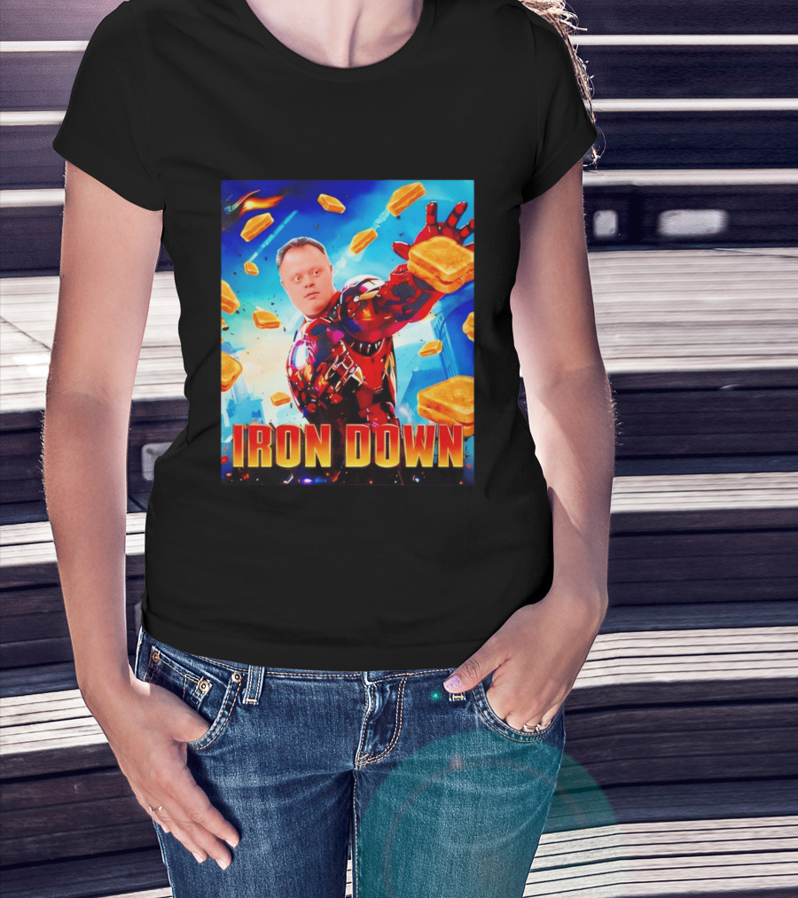 Iron Down Meme Toasted Hero Explosion T-Shirt