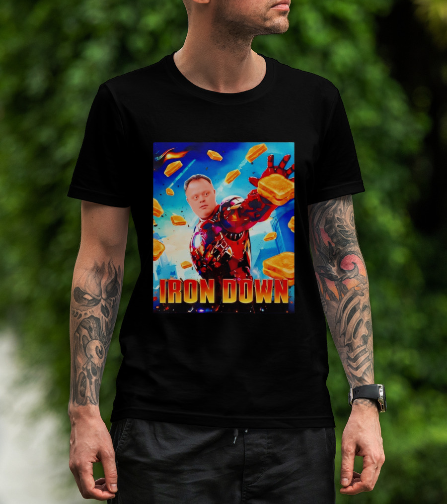 Iron Down Meme Toasted Hero Explosion T-Shirt