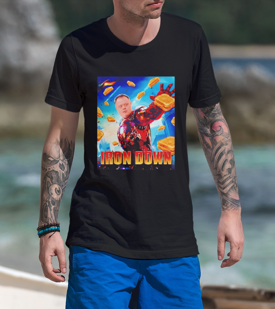 Iron Down Meme Toasted Hero Explosion T-Shirt