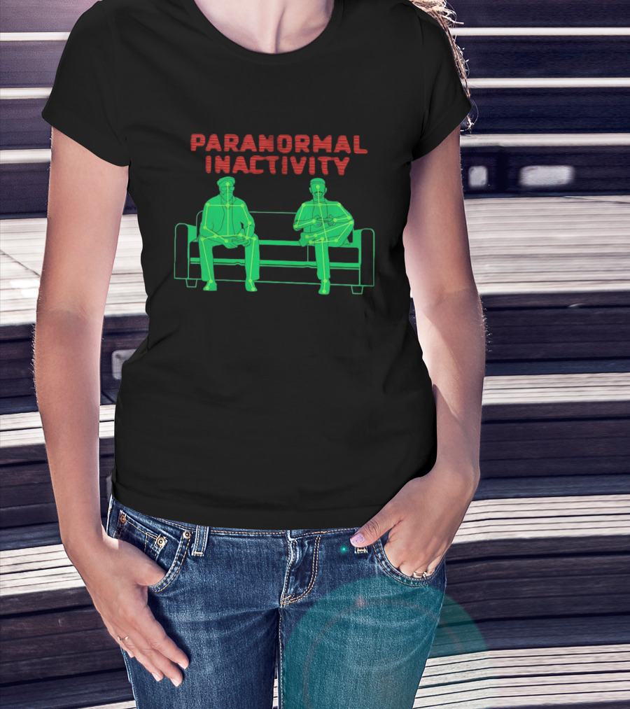 Paranormal Inactivity Gaming Couch Steve Gonsalves Dave Tango T-Shirt