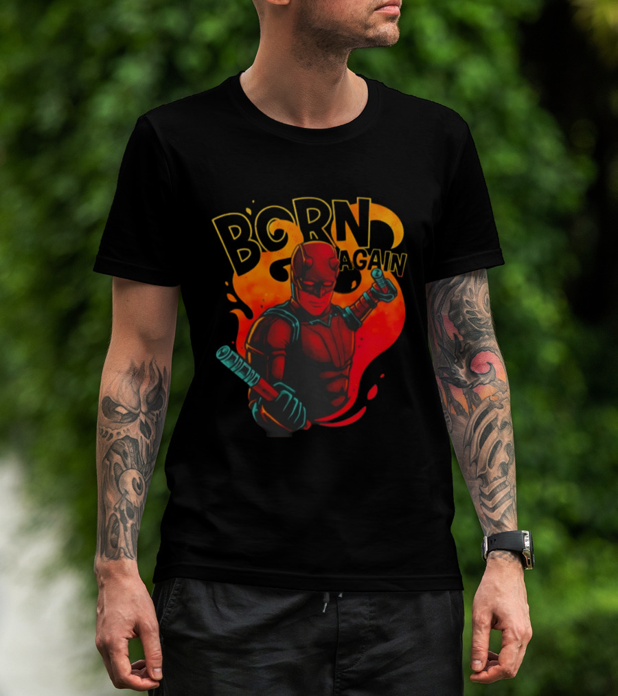 Born Again Daredevil Fiery Resurrection T-Shirt