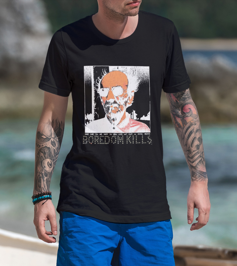 Make Sure You Are Happy In Real Life Andy Warhol Teacher T-Shirt