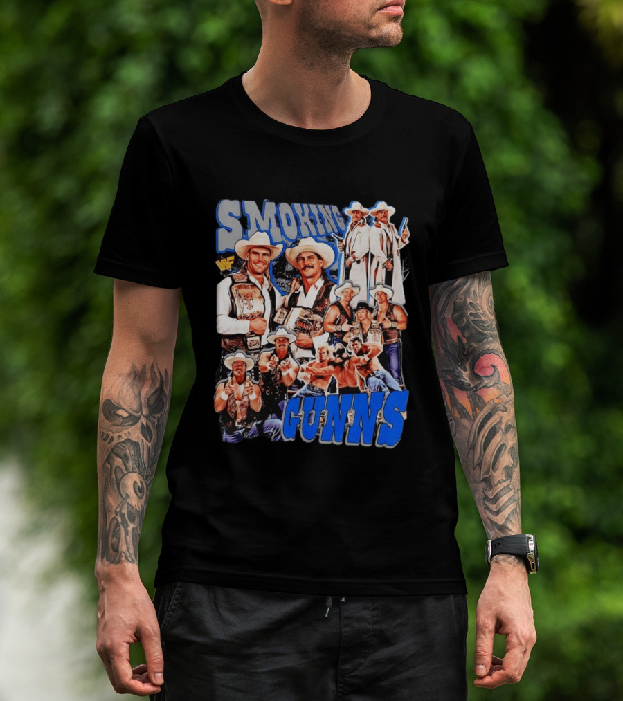 Smoking Guns Bart Gunn And Billy Gunn WWF Cowboys Champions T-Shirt