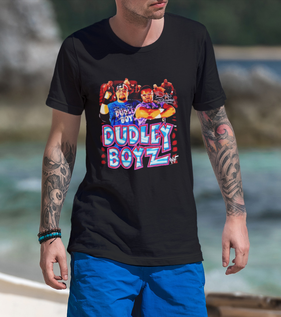 Dudley Boyz WWE Wrestling Legends Bubba Ray D Von Signature T-Shirt