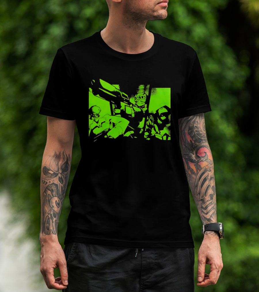 TimeSplitters Green Video Game Characters Neon T-Shirt