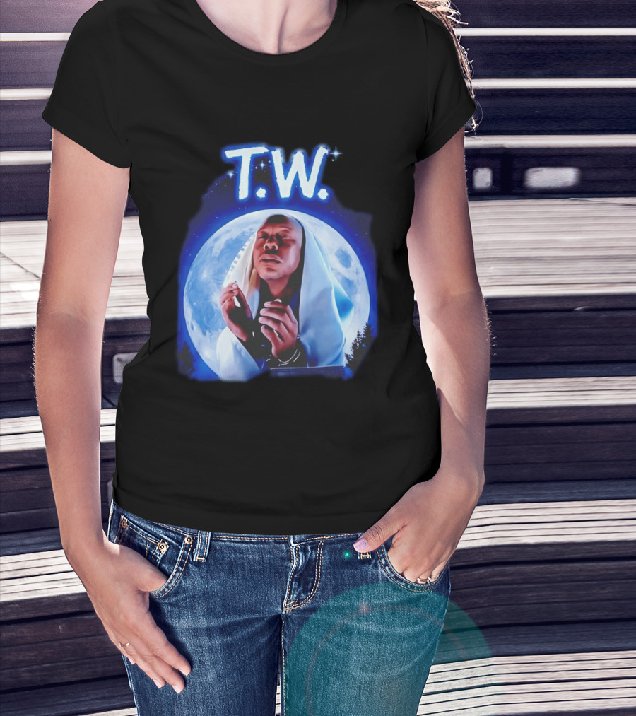 T.W. Moonlight Prayer Imagery Celestial T-Shirt