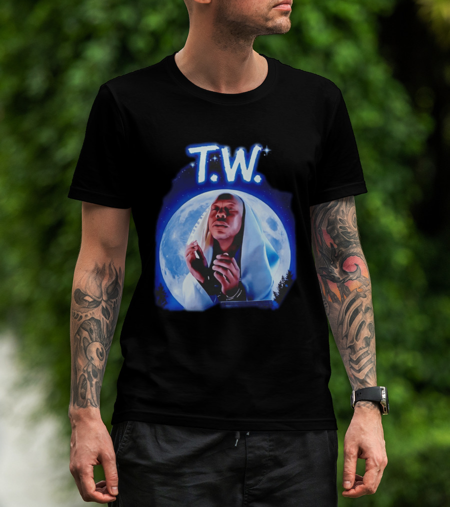 T.W. Moonlight Prayer Imagery Celestial T-Shirt