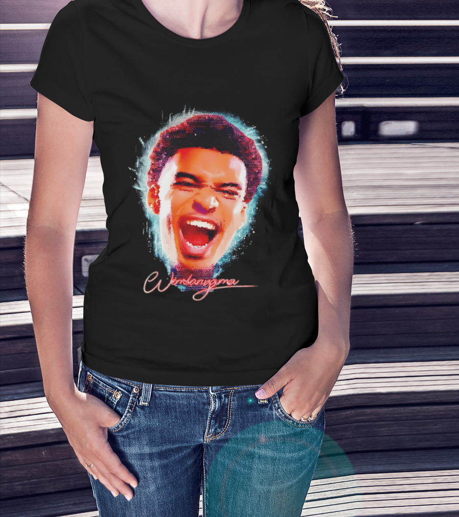 Wembanyama Spurs Basketball 2026 Big Head T-Shirt