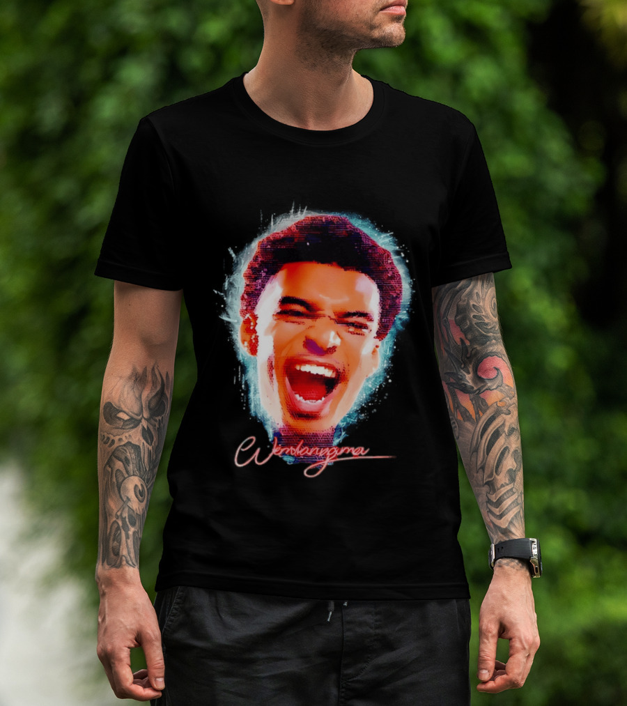 Wembanyama Spurs Basketball 2026 Big Head T-Shirt