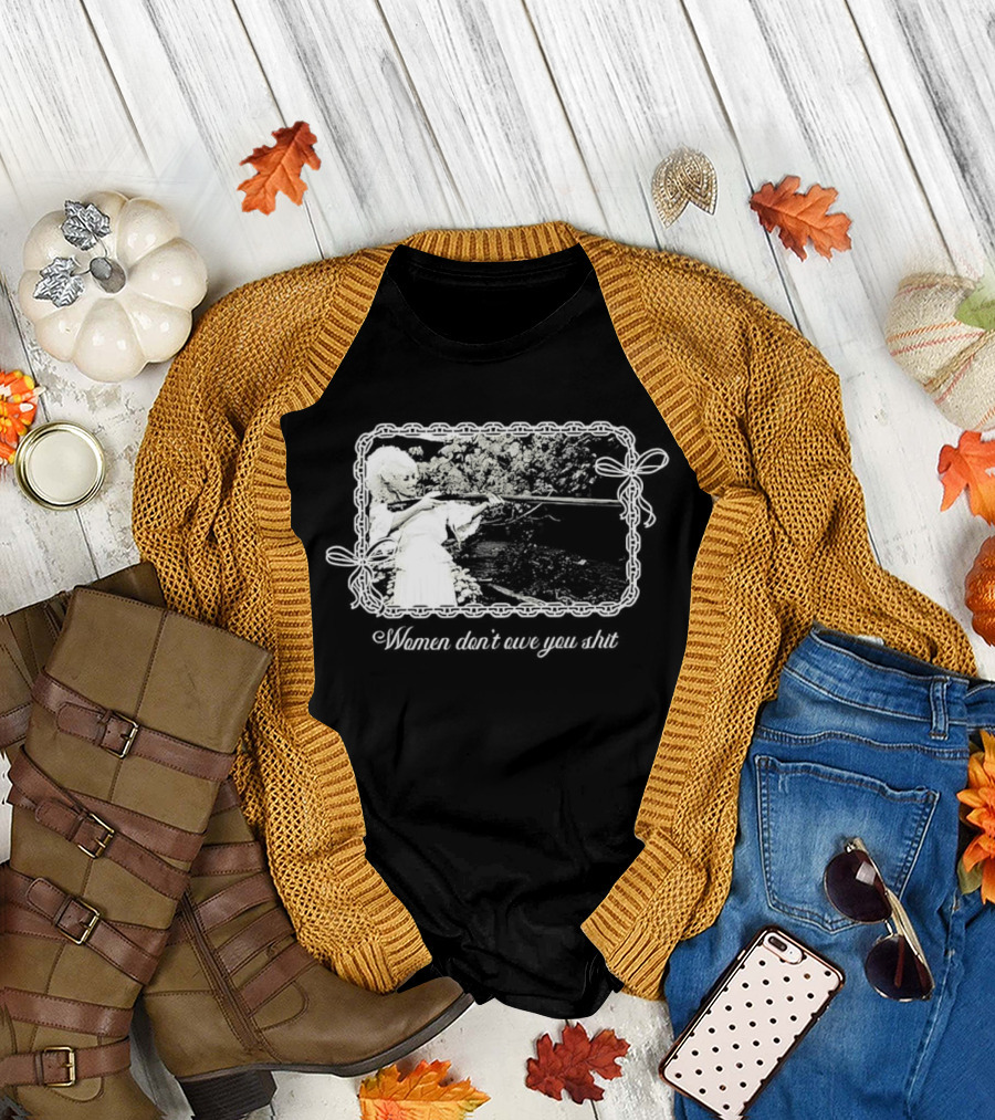 Women Don't Owe You Shit Feminist Message Retro Cottagecore Aesthetic T-Shirt