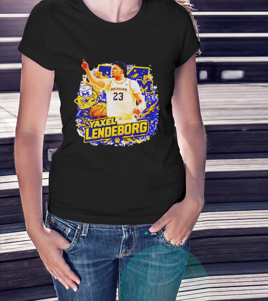 Yaxel Lendeborg Michigan Wolverines Basketball Player 23 Fans Collection T-Shirt