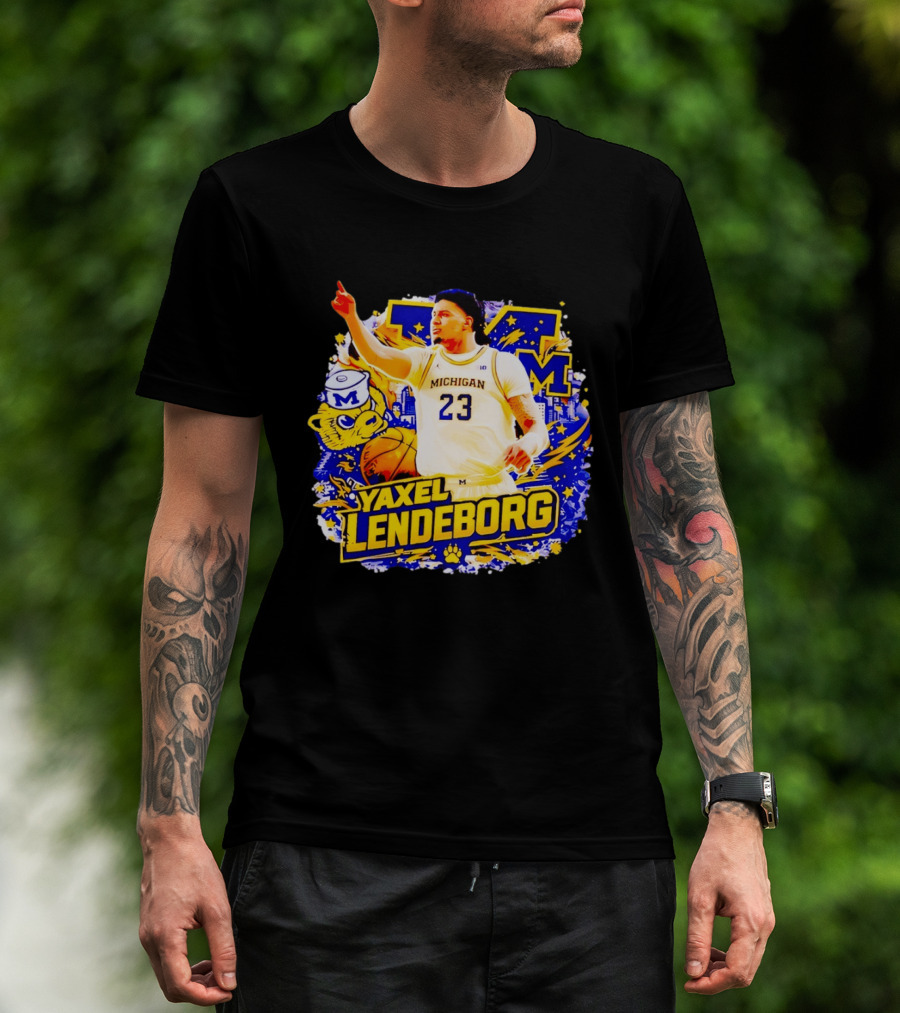 Yaxel Lendeborg Michigan Wolverines Basketball Player 23 Fans Collection T-Shirt